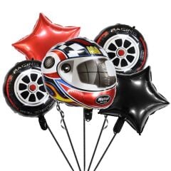 5' li Motosiklet Kaskı Balon Set