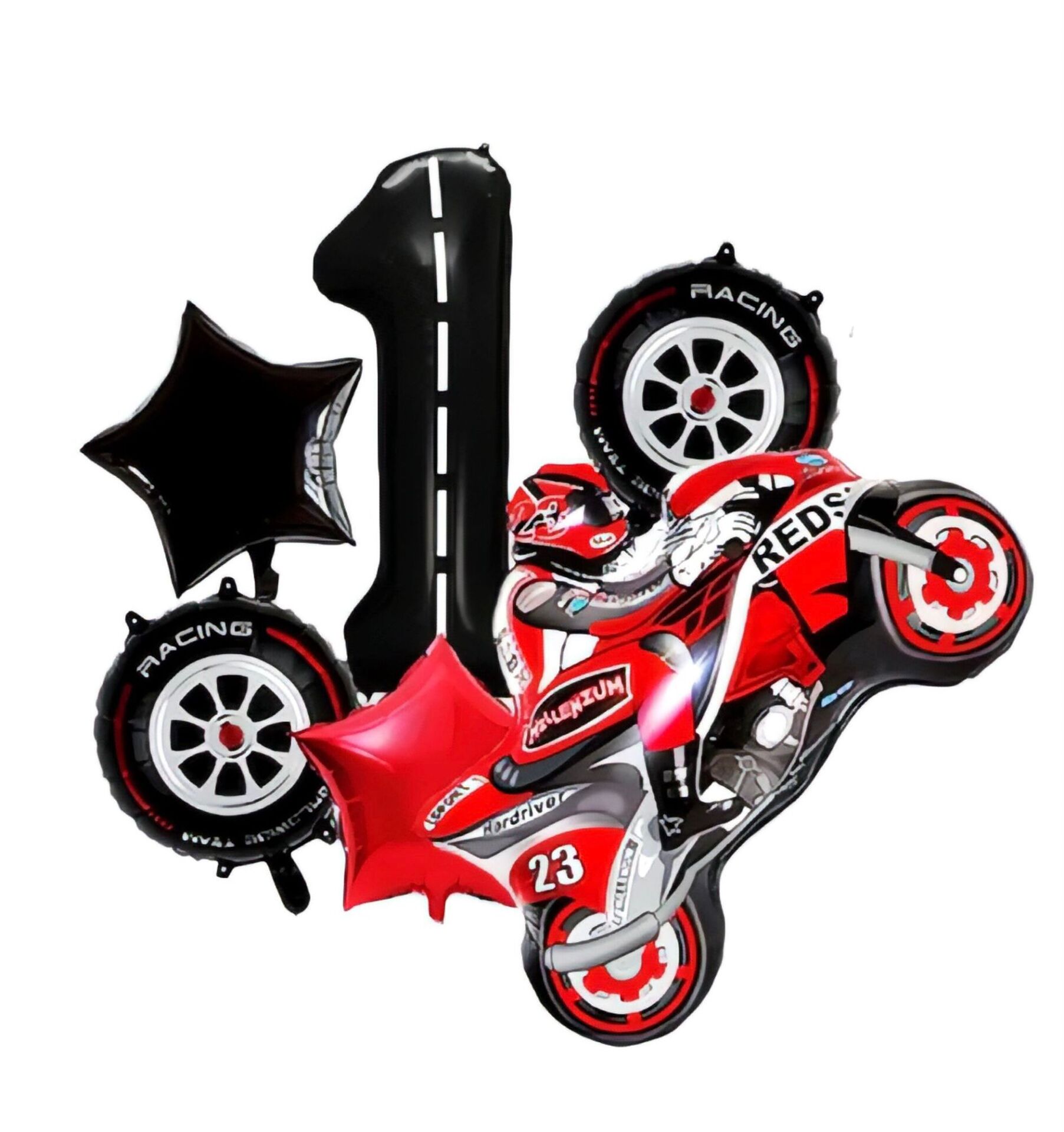 6'lı Motosiklet Balon Set