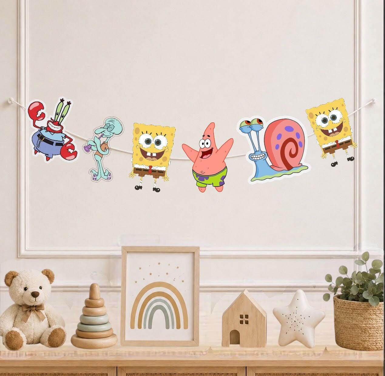 Sünger Bob Dekoratif Banner