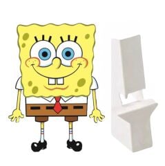 Sünger Bob Ayaklı Maket Pano
