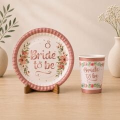 Bride To be Tabak Bardak Set 8 Adet