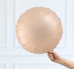 Yuvarlak Ten Rengi Folyo Balon 1 Adet