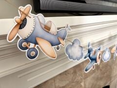 Uçak Teması Dekoratif Banner