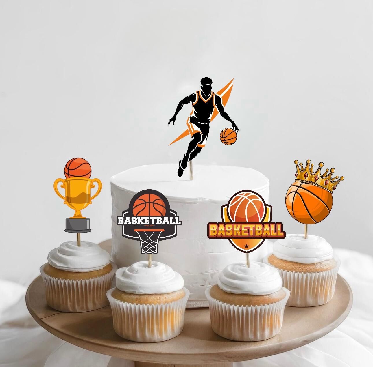 Basketbol Cake Topper Set