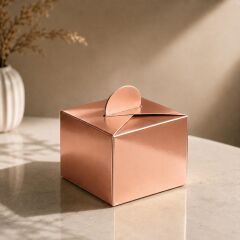 Rosegold Küp Lokum Kutusu 24 Adet