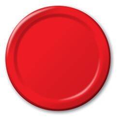 Kırmızı Karton Tabak 8 Adet