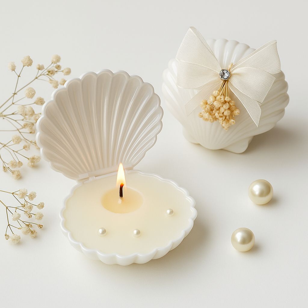 İstiridye Hediyelik Mum 12 Adet