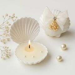 İstiridye Hediyelik Mum 12 Adet