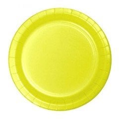 Sarı Karton Tabak 8 Adet