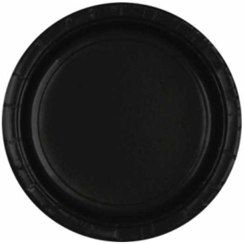 Siyah Karton Tabak 8 Adet