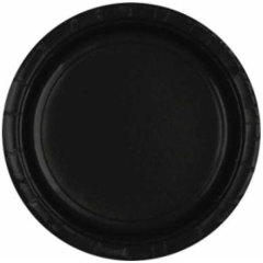 Siyah Karton Tabak 8 Adet