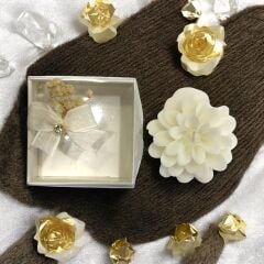 Söz Nişan Hediyeliği Lotus Mum 1 Adet