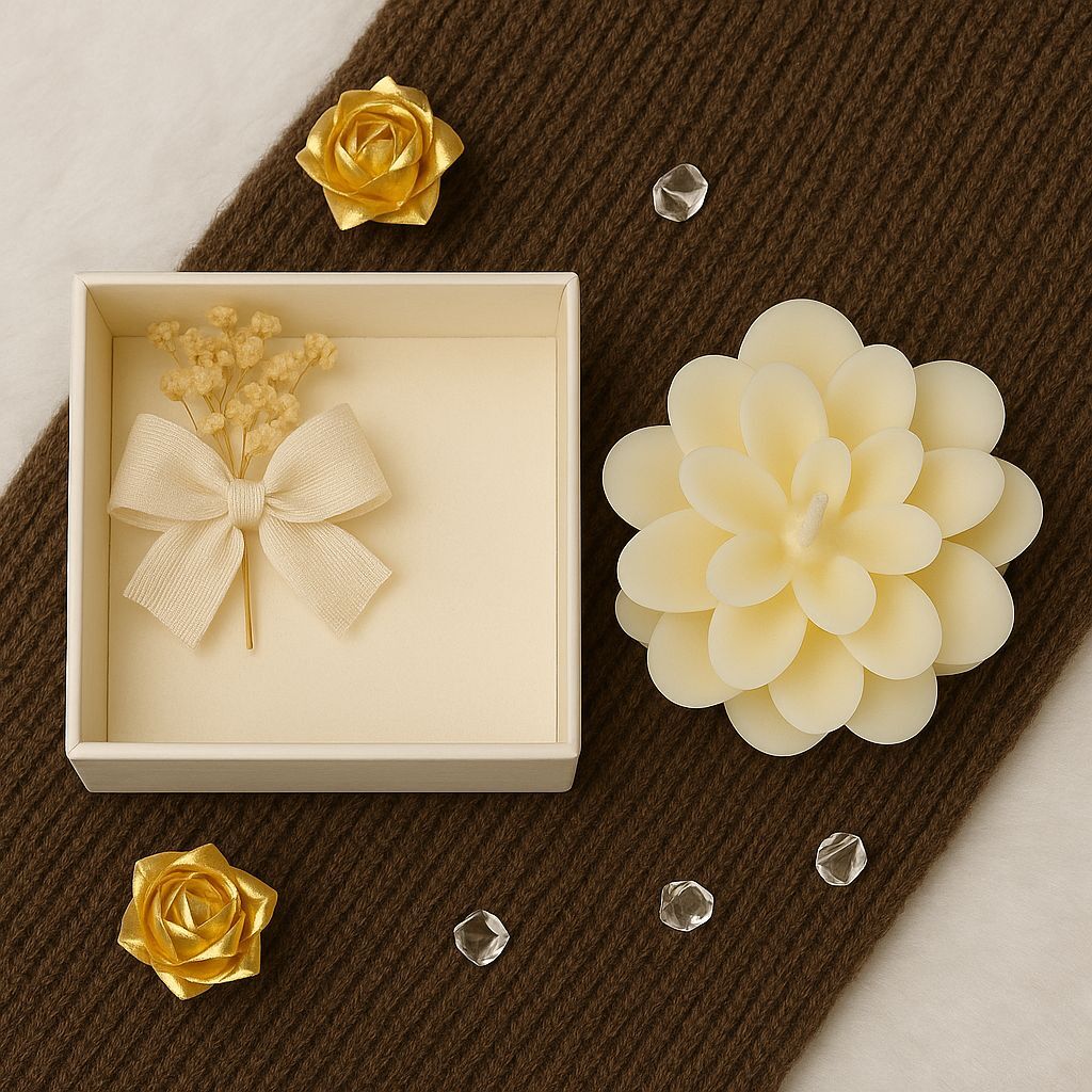 Lotus Hediyelik Mum 12 Adet