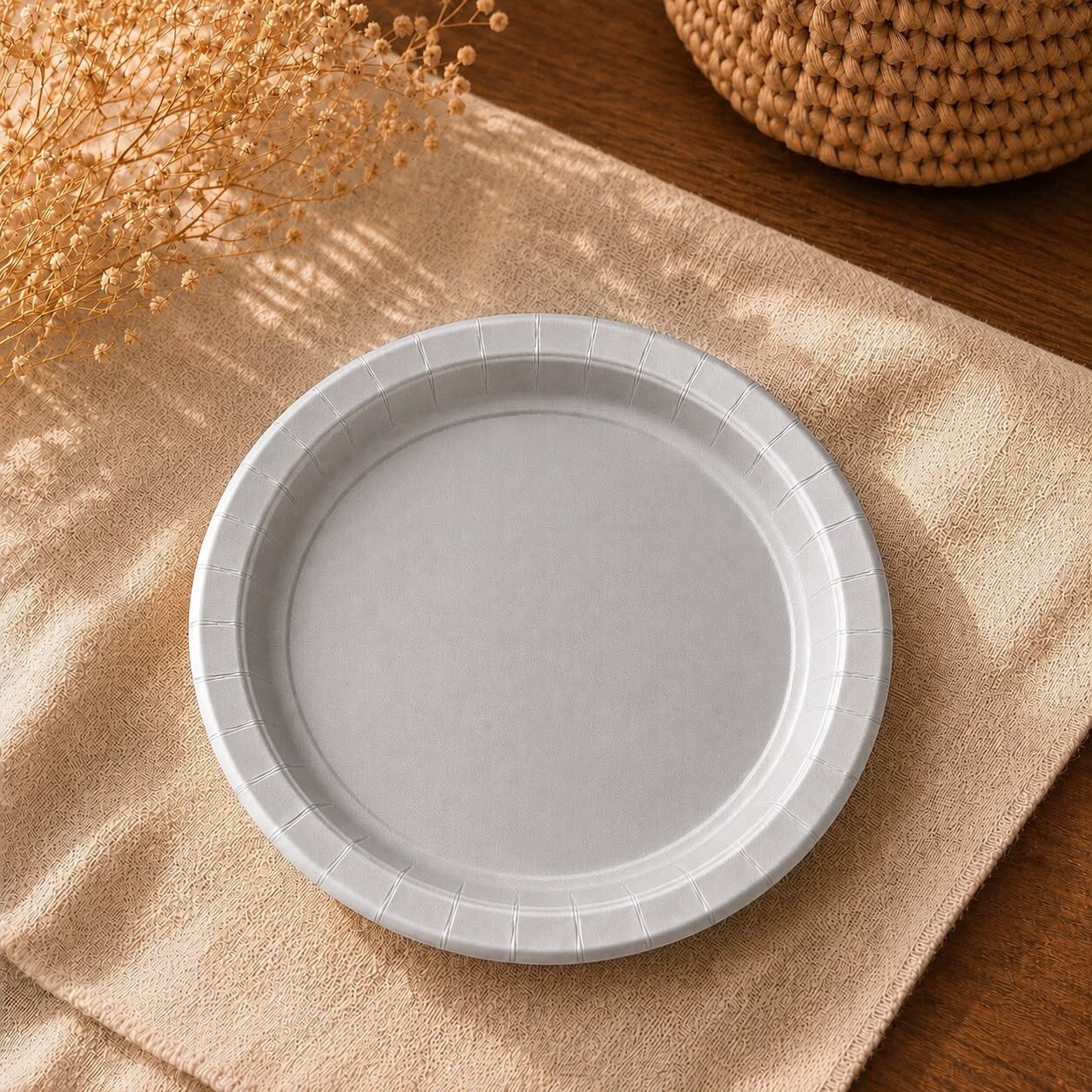 Gümüş Karton Tabak 8 Adet