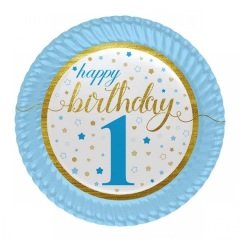 1 Yaş Erkek Karton Tabak 8 Adet