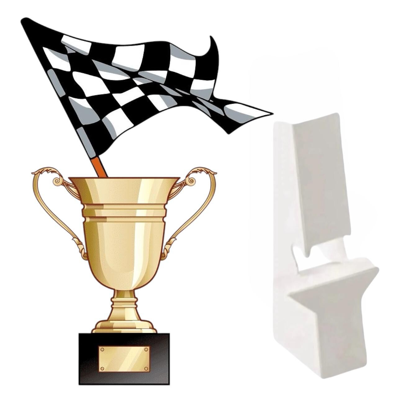 Kupa Bayrak Ayaklı Maket Pano