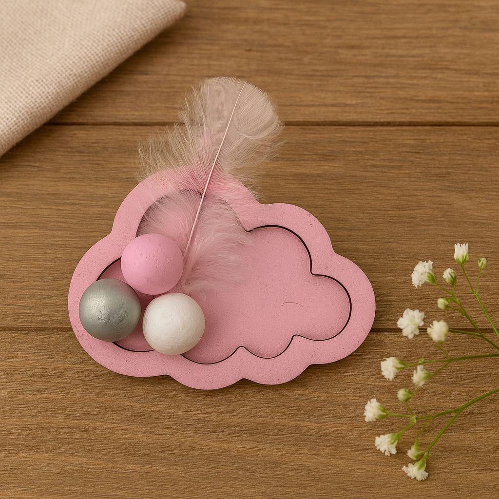 Pembe Hediyelik Bulut Mağnet 25 Adet