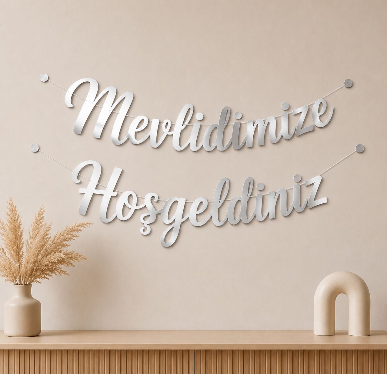 Mevlidimize Hoşgeldiniz Yazısı Gümüş
