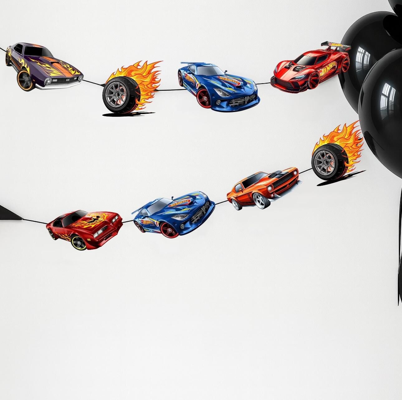 Hot Wheels Dekoratif Banner