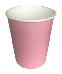 Pembe Karton Bardak 8 Adet