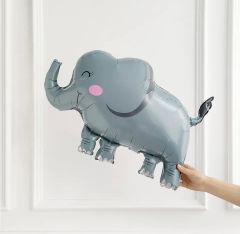 Büyük Gri Fil Folyo Balon