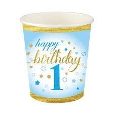 1 Yaş Erkek Karton Bardak 8 Adet