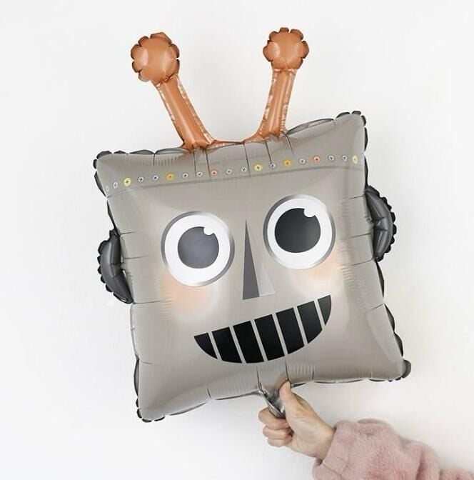 Robot Kafası Folyo Balon