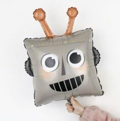 Robot Kafası Folyo Balon