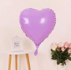 LİLA KALP MAKARON BALON ( 1 ADET )