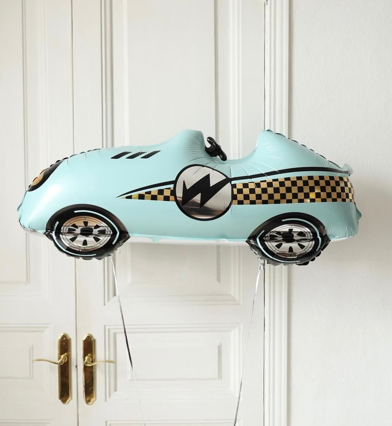 Mavi Büyük Retro Araba Folyo Balon 1 Adet