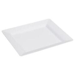 Beyaz Mika Kare Tabak 10 Adet