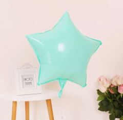 Mint Yeşili Yıldız Folyo Balon 1 Adet
