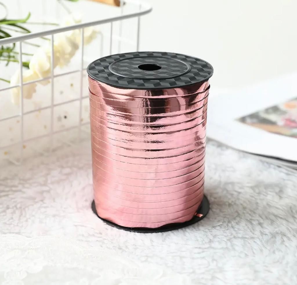 Rosegold Metalize Balon İpi 200 Metre
