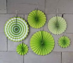 Yeşil Yelpaze Süs 6 Adet