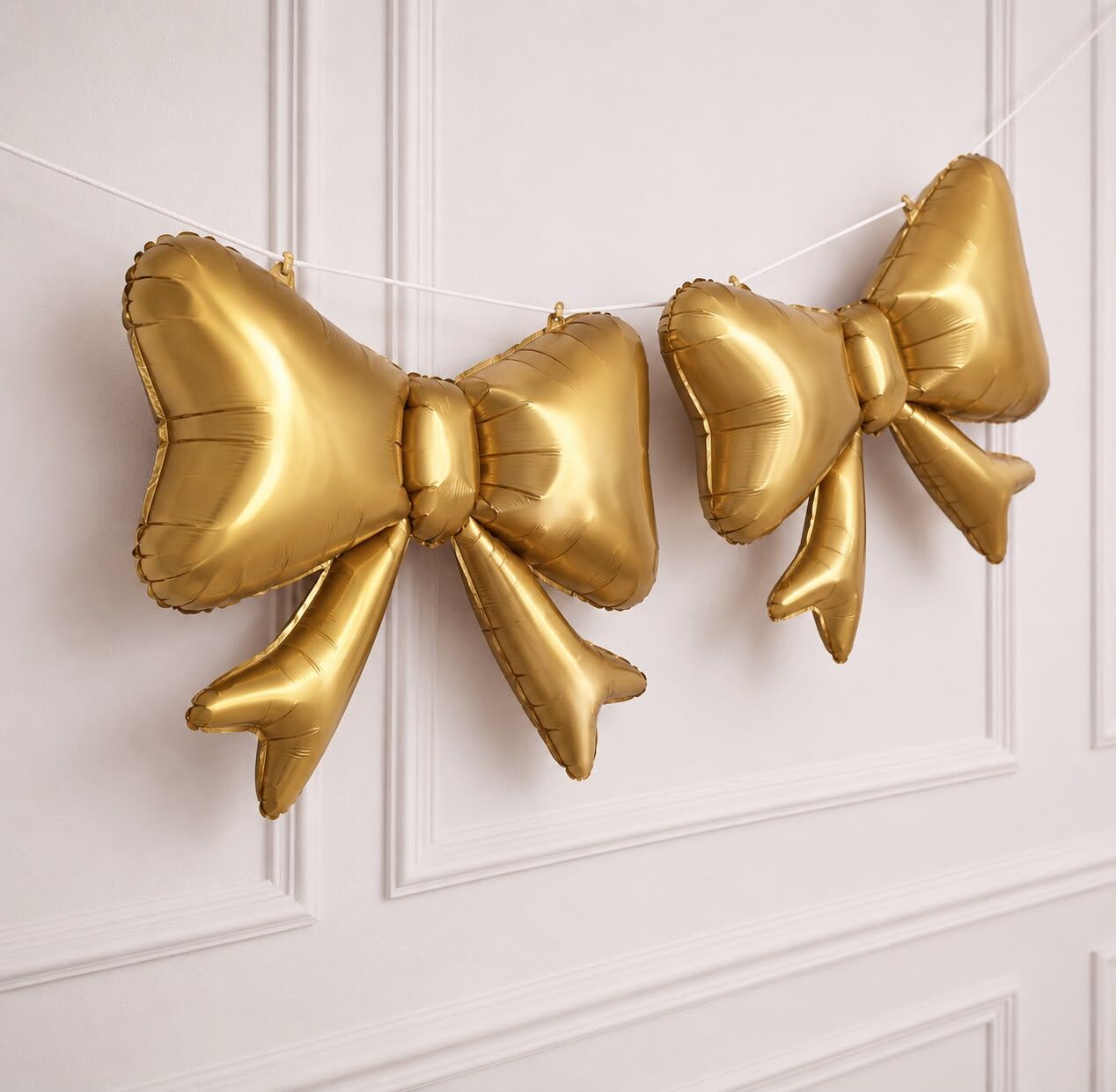 2'li Mini Gold Fiyonk Folyo Balon