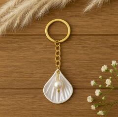 Hediyelik İstiridye Anahtarlık 10 Adet