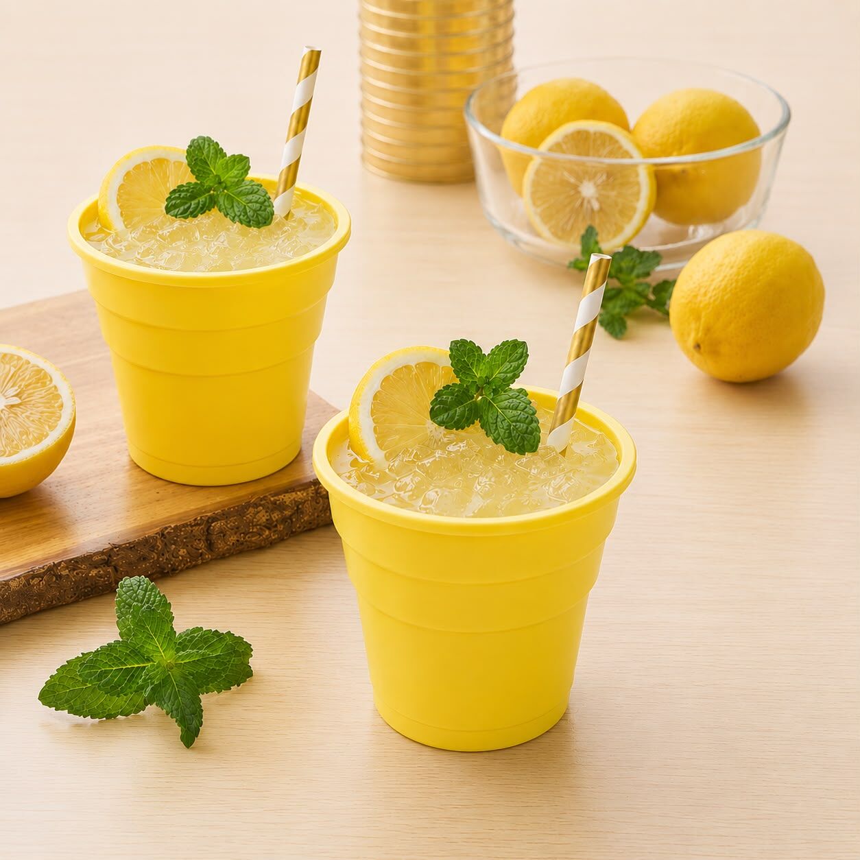 Sarı Plastik Bardak 24 Adet