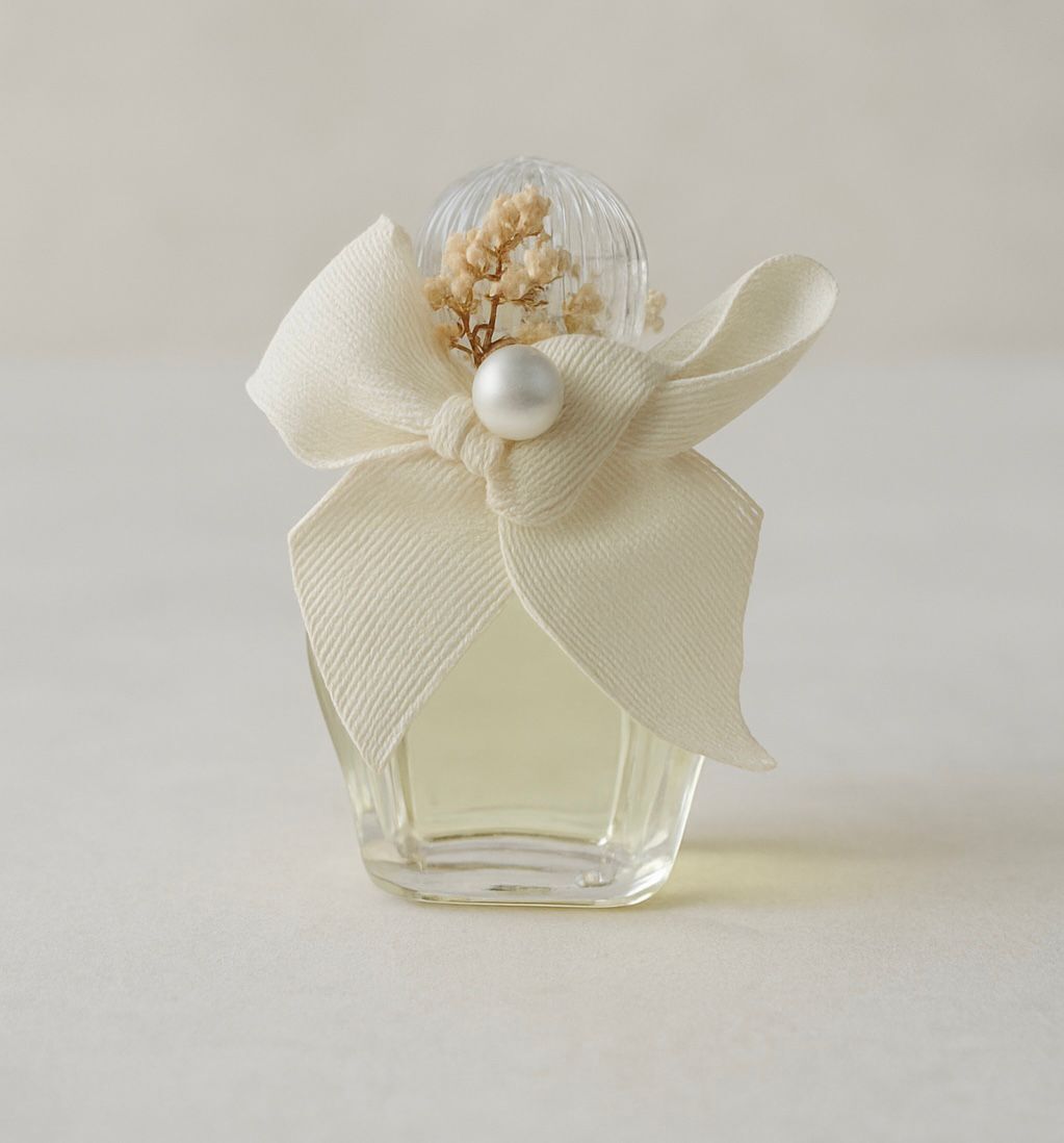 Hediyelik İnci Kurdeleli Şişe Kolonya 20 Adet