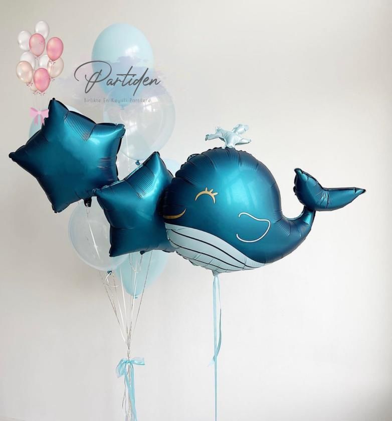 Balina Taç Balon Demeti
