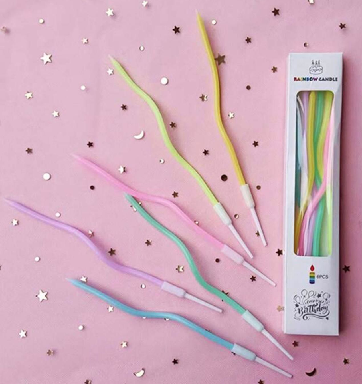 Makaron Kıvrık Spiral Pasta Mumu 5 Adet