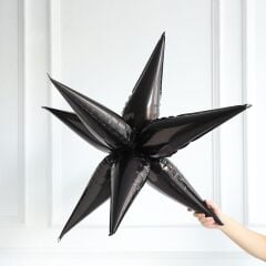 Siyah Kutup Yıldızı Folyo Balon