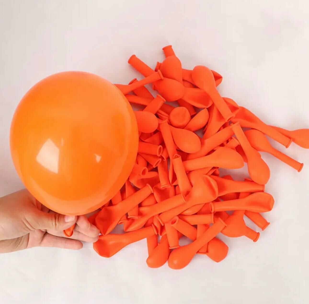 5 inç Mini Turuncu Pastel Balon 10 Adet