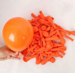 5 inç Mini Turuncu Pastel Balon 10 Adet