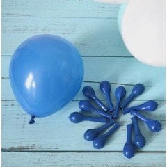 5 inç Mini Lacivert Pastel Balon 10 Adet