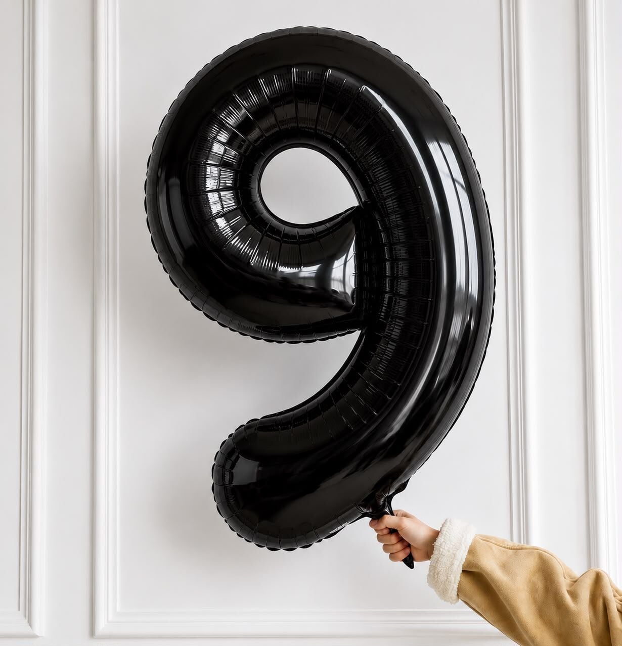 75cm 9 Siyah Rakam Folyo Balon
