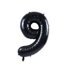 100CM 9 SİYAH RAKAM BALON