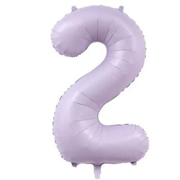 100cm 2 Lila Rakam Folyo Balon