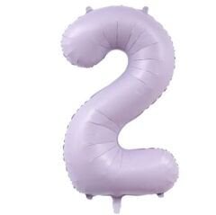 100cm 2 Lila Rakam Folyo Balon