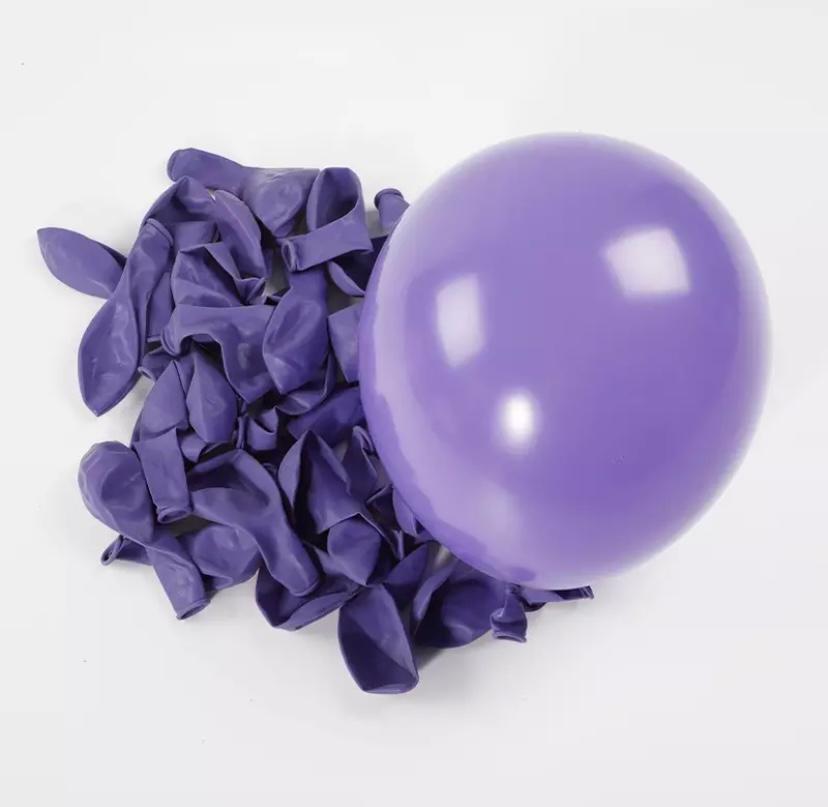 5 inç Mini Lila Pastel Balon 10 Adet