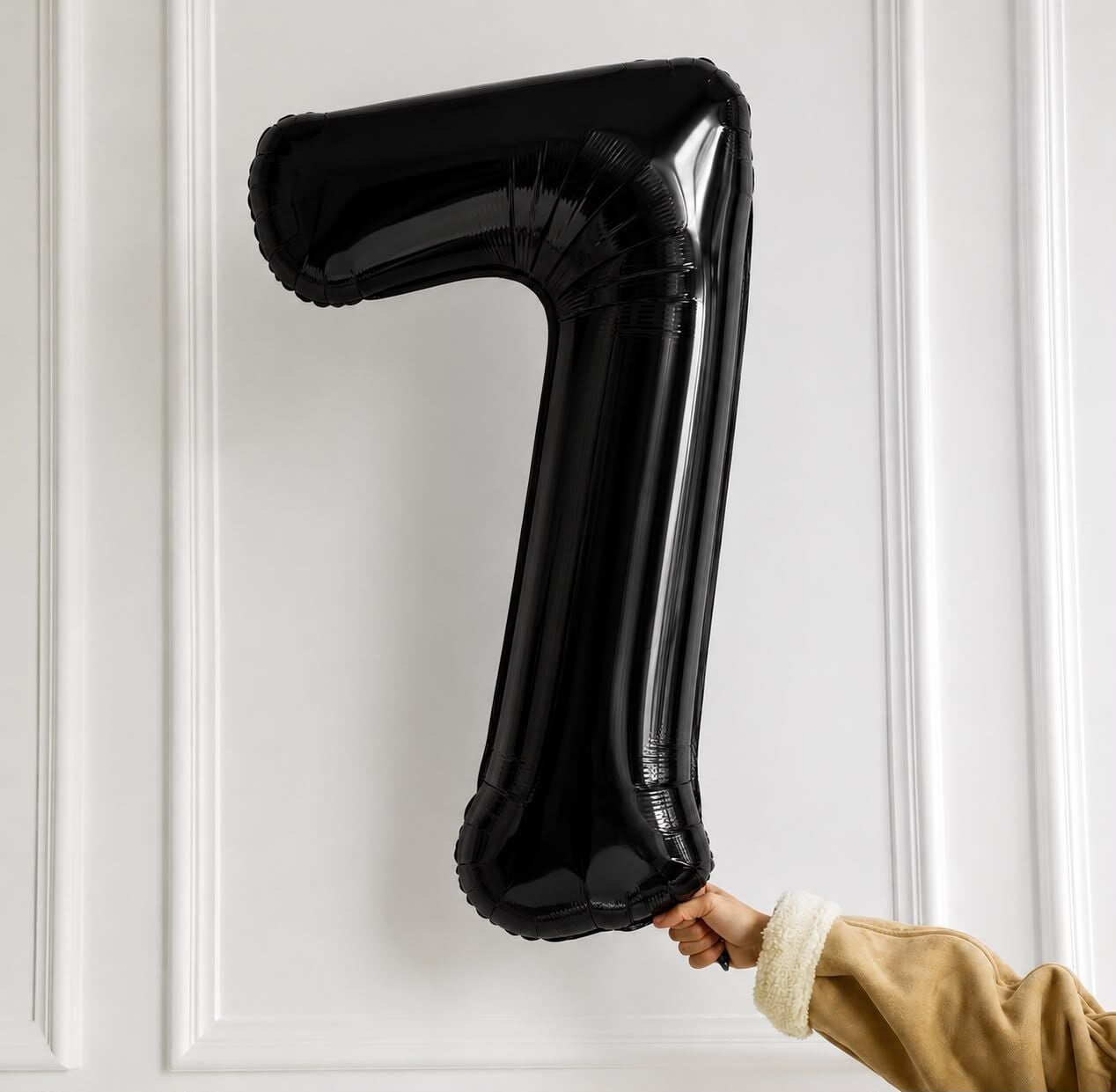 75cm 7 Siyah Rakam Folyo Balon